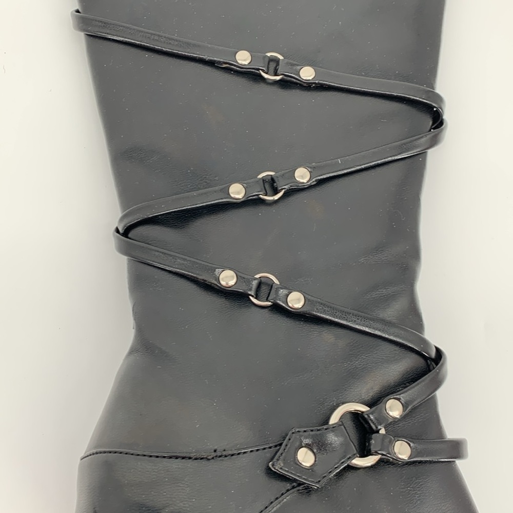 Pointy Black Boots Size 5 - Picture 3 of 8